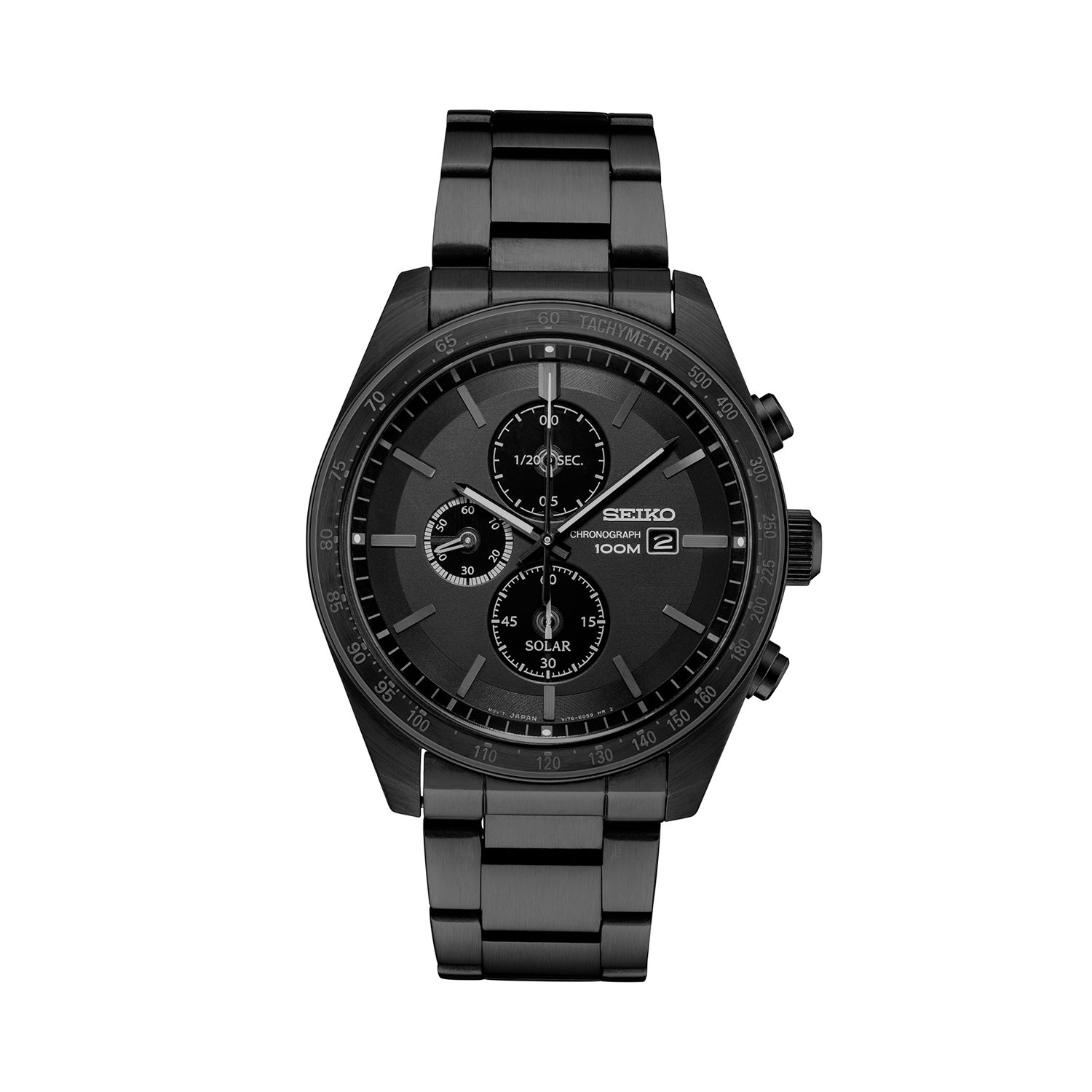 seiko black mens watch