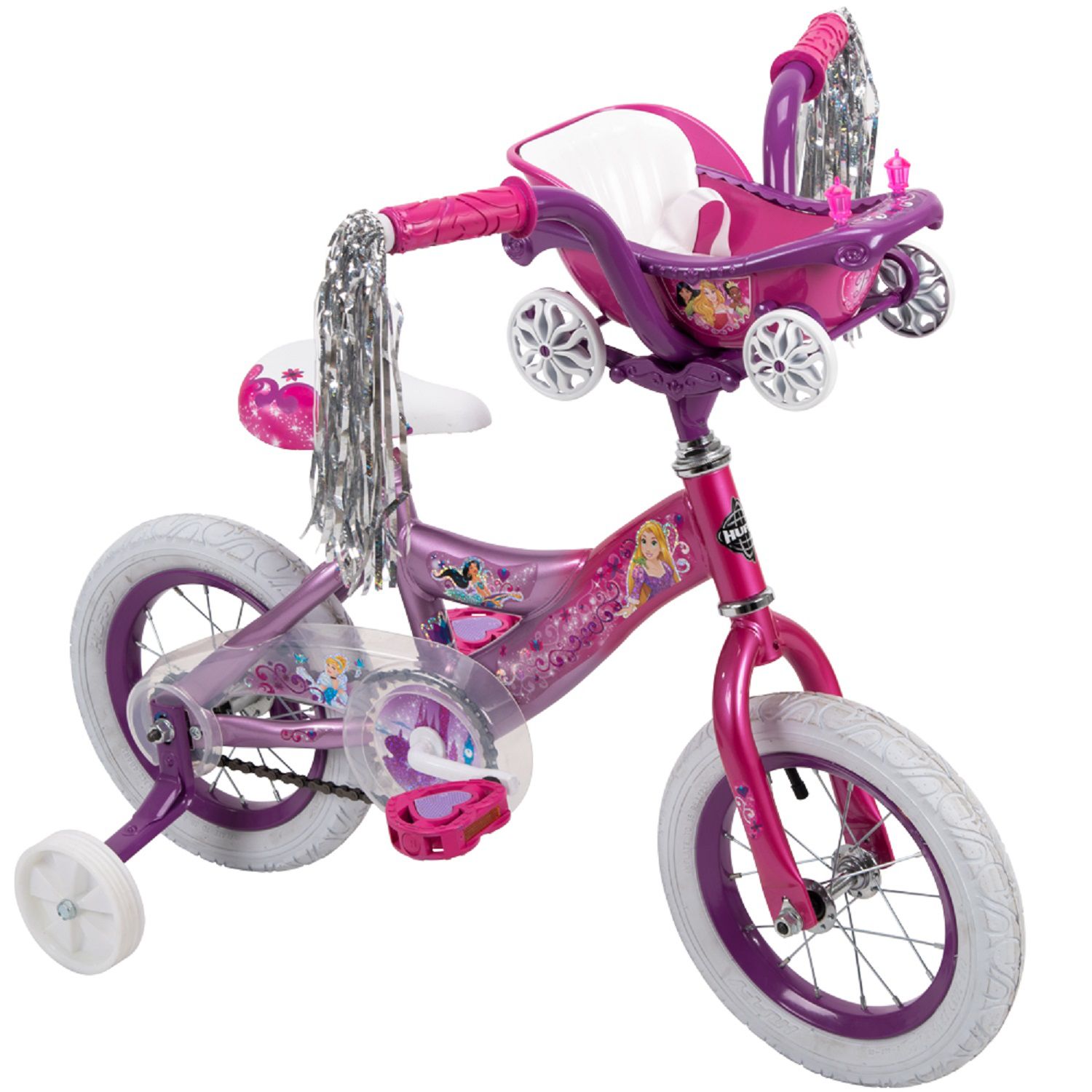 16 inch disney princess bike with doll carrier