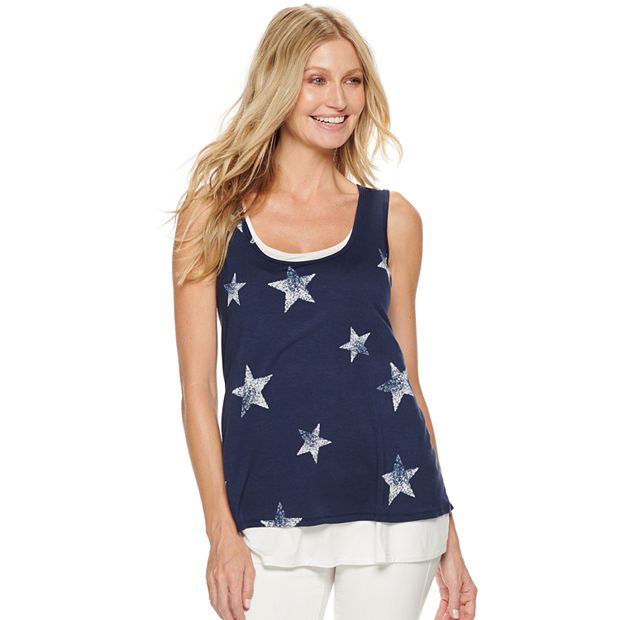 Maternity a glow Mock Layer Nursing Tank