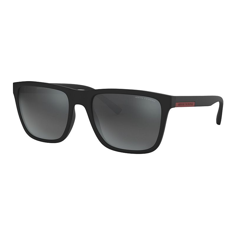 Mens Armani Exchange Urban Attitude AX4080S 57mm Square Sunglasses, Grey