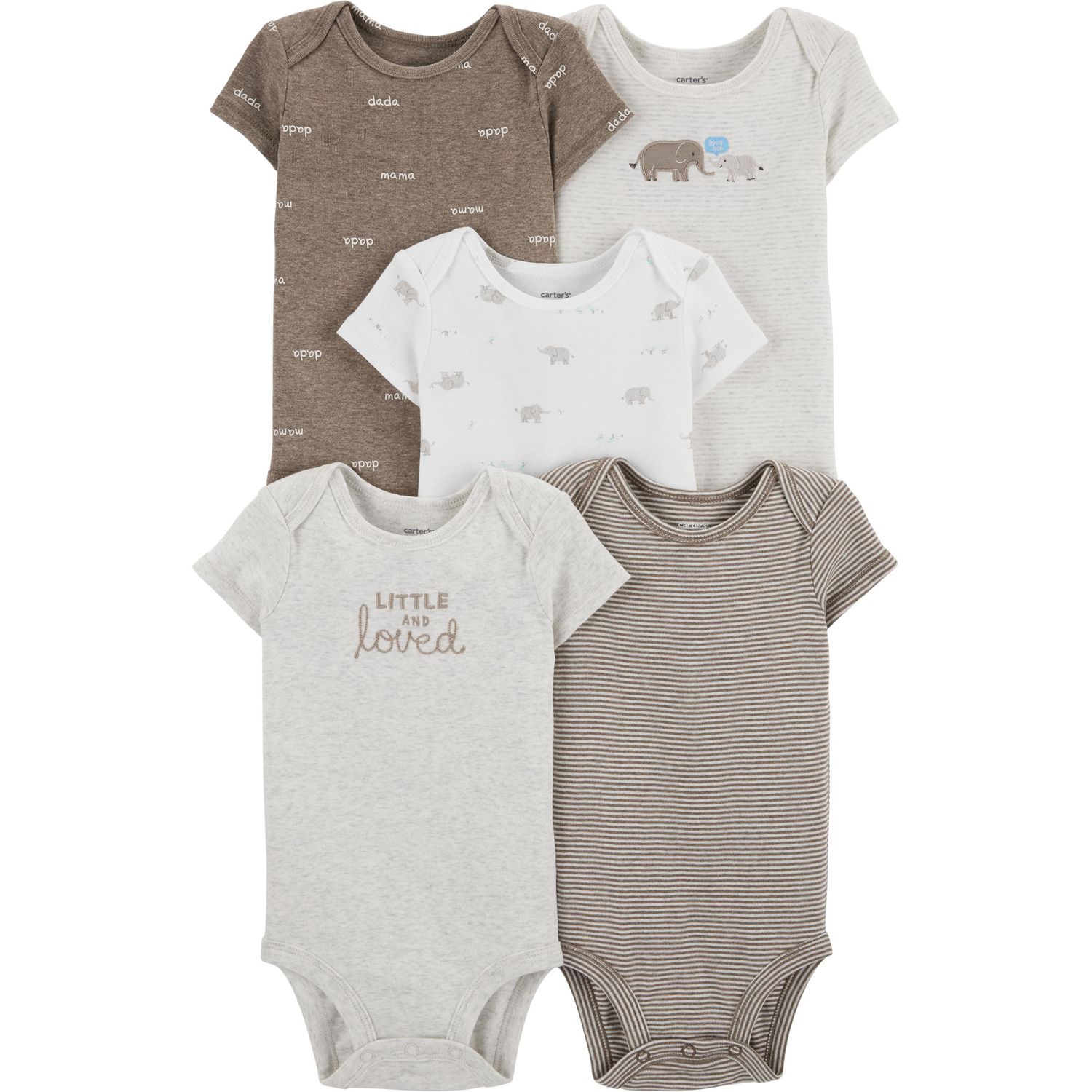 carter's white bodysuits