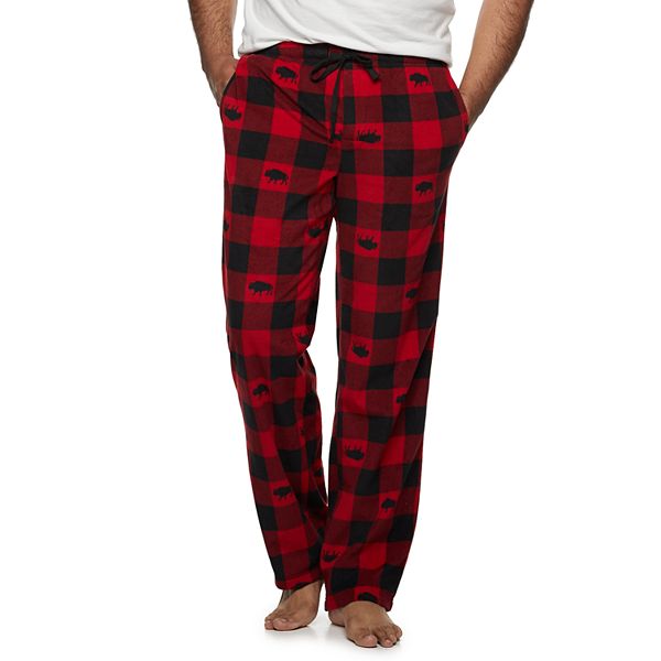 Women's Buffalo Plaid Print Fuzzy Pajama Pants Loungewear Sleep Pants