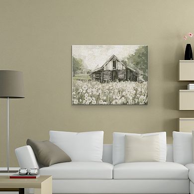 Fine Art Canvas Art Dandelion Barn by Studio Arts