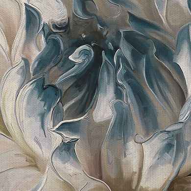 Fine Art Canvas Daytime Dahlia Blue I by Studio Arts