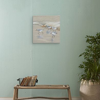 Fine Art Canvas Sandpiper Beach I Amber by Studio Arts Wall Art