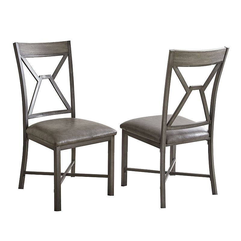 Steve Silver Co. Alamo Side Chair Set, Grey