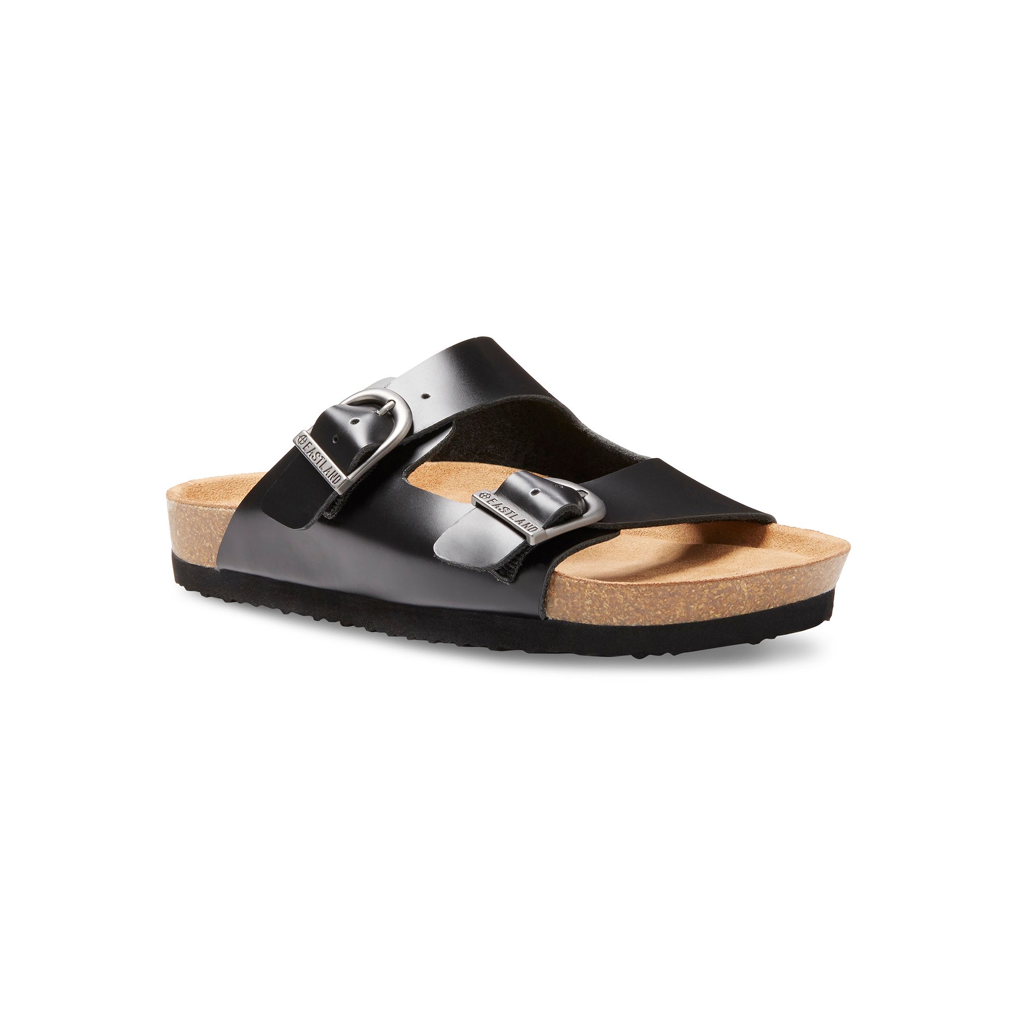 Eastland Cambridge Womens Leather Slide Sandal, Size: 6, Black