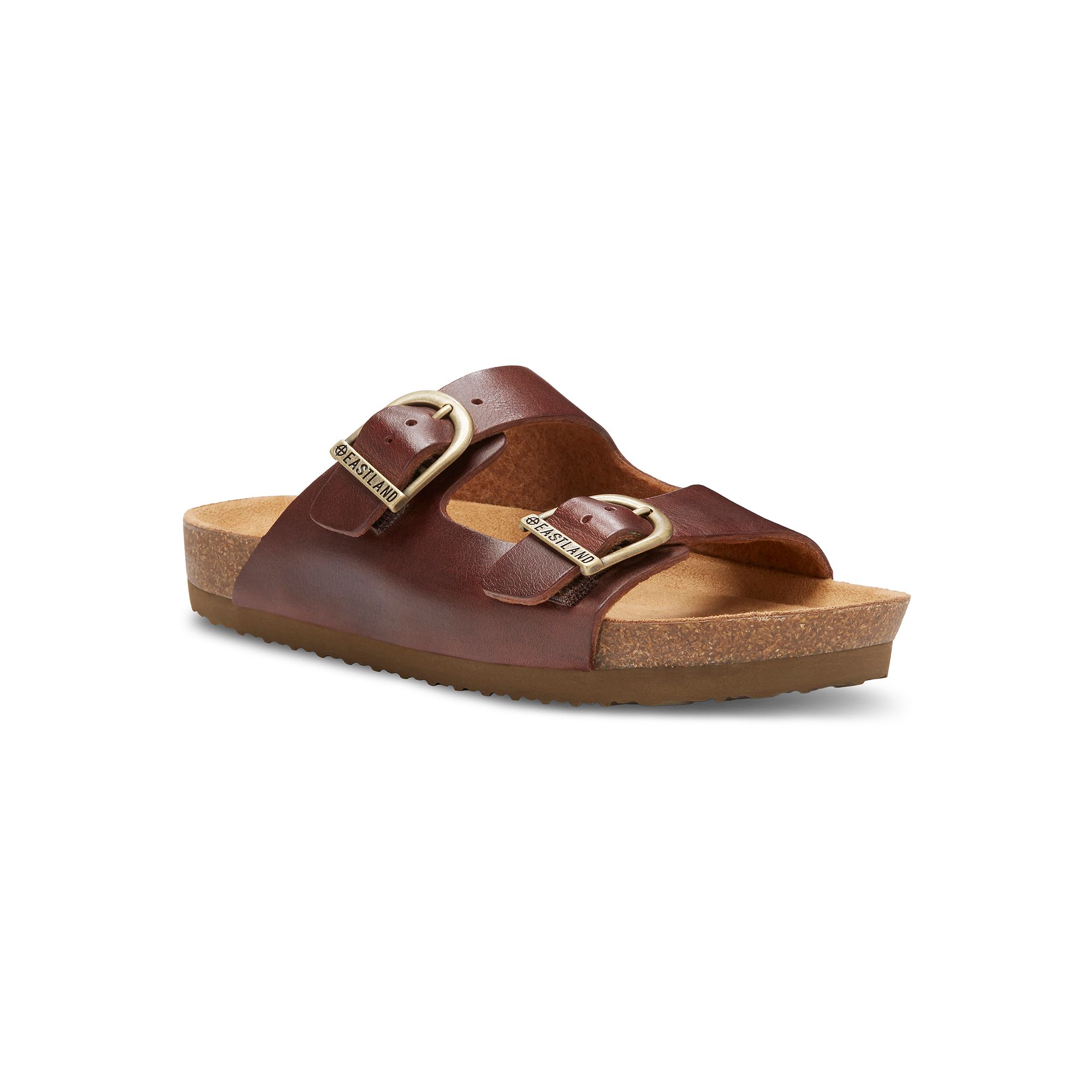 Eastland Cambridge Womens Leather Slide Sandal, Size: 6, Brown