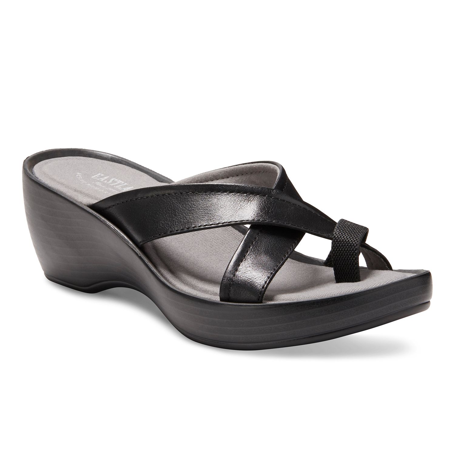 women's slide wedge sandals