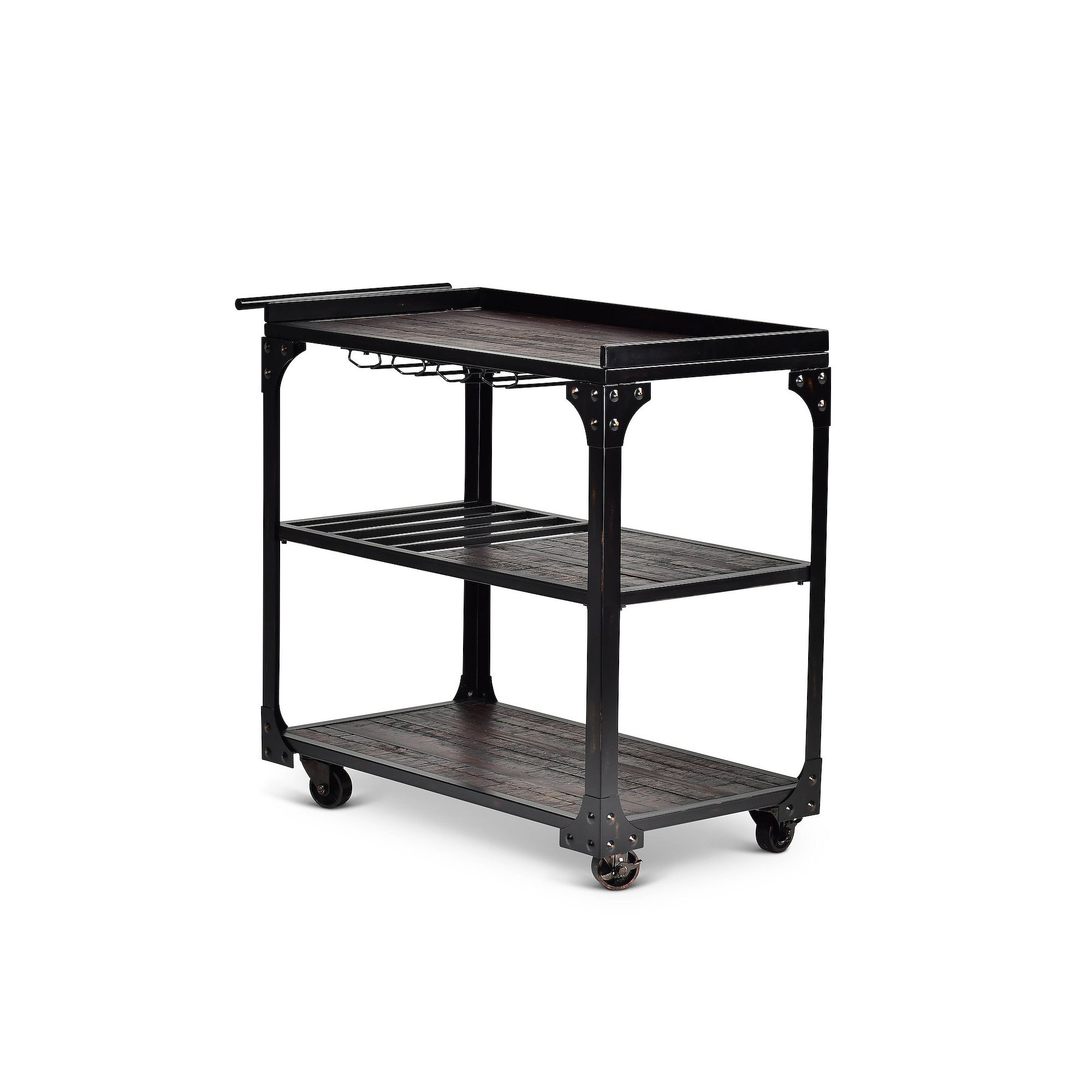Steve Silver Co. Sherlock Server Cart, Gray