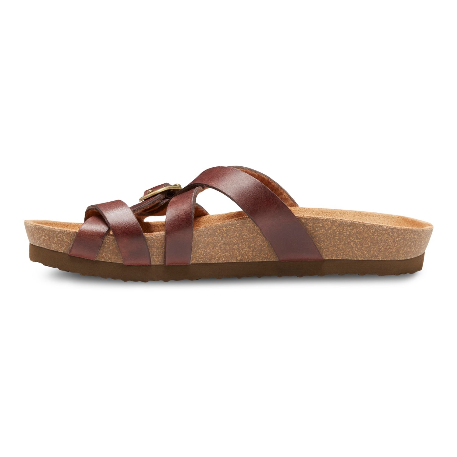 buckle thong sandals