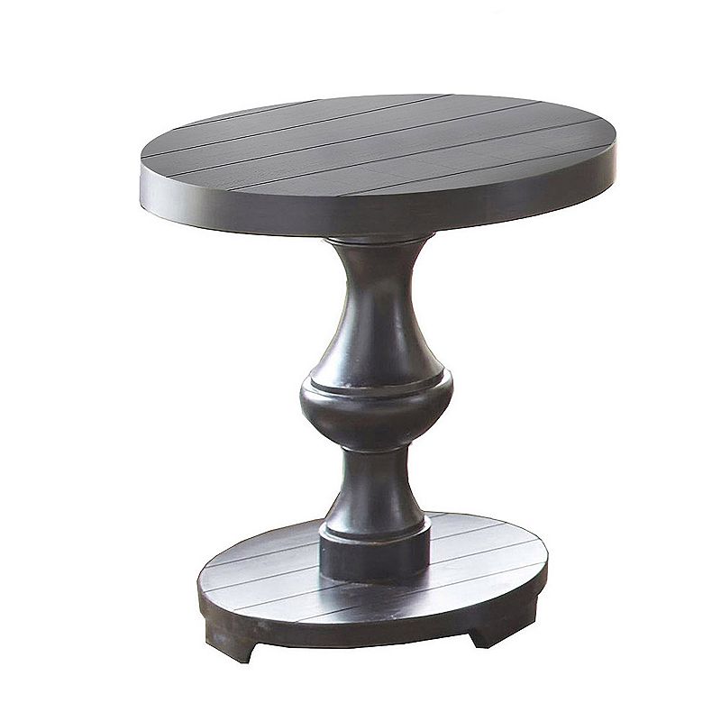 Steve Silver Co. Dory Round End Table, Black