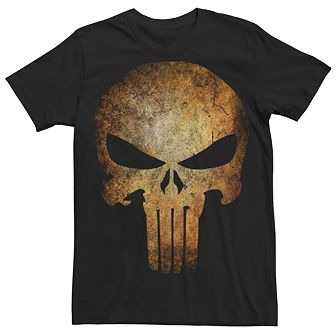 Men's Punisher Real Skull Graphic Tee