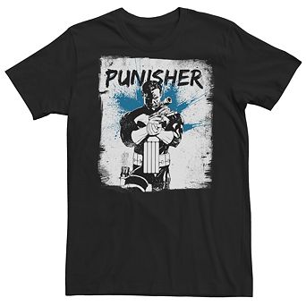 Men's Marvel Punisher in Grunge Graphic Tee
