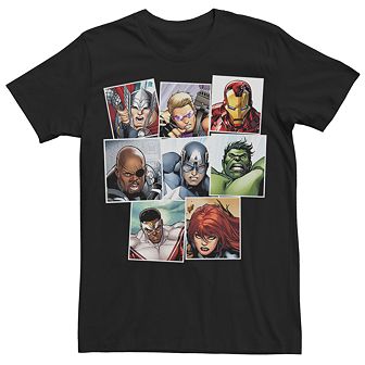 Men's Marvel Avengers Squares Graphic Tee