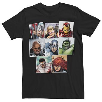 Men's Marvel Avengers Squares Graphic Tee