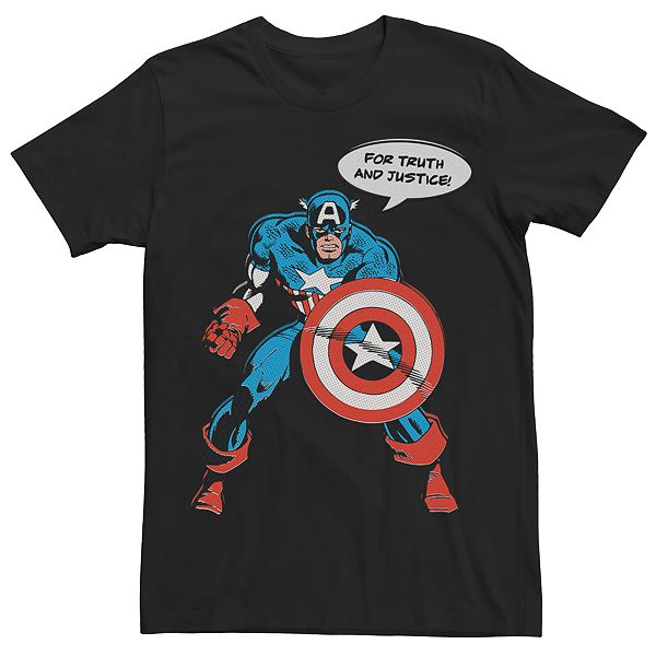 Men's Marvel Captain America Vintage Shield Graphic Tee