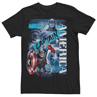 Men's Marvel Avengers Captain America Collage Graphic Tee
