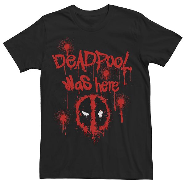 Men's Marvel Deadpool Was Here Graphic Tee