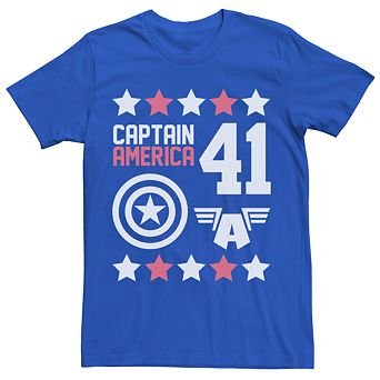 Men's Marvel Avengers Captain America Moto Graphic Tee