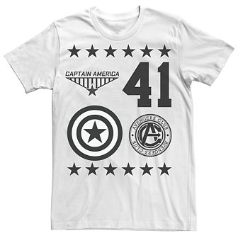 Men's Marvel Avengers Captain America Reppin Graphic Tee
