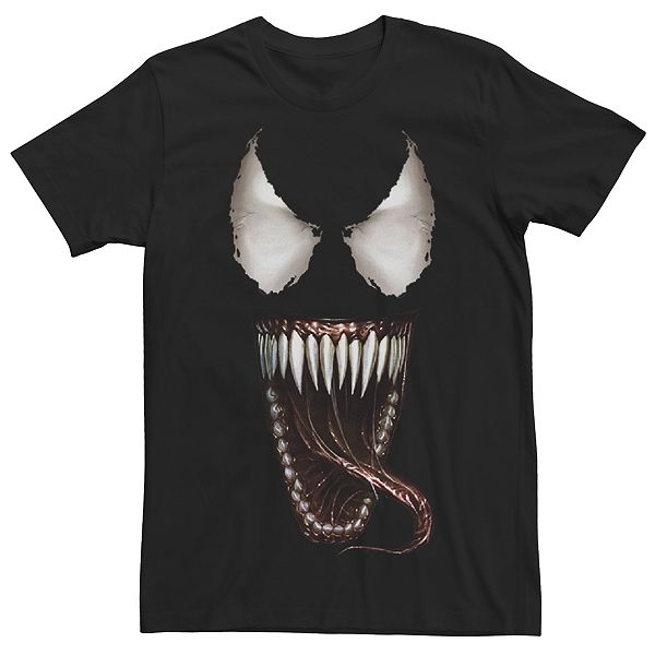 Men's Marvel Venom Face Open Mouth Graphic Tee