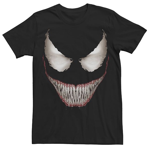 Men S Marvel Venom Face Graphic Tee