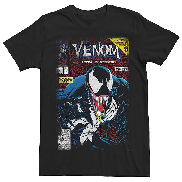 Men's Marvel Venom Comic Cover Graphic Tee