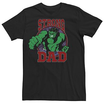 Men's Marvel Ithe Incredible Hulk Strong Dad Graphic Tee