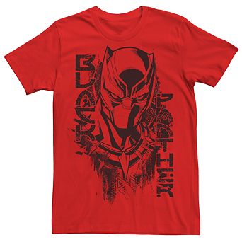 Men's Marvel Black Panther Paint Graphic Tee