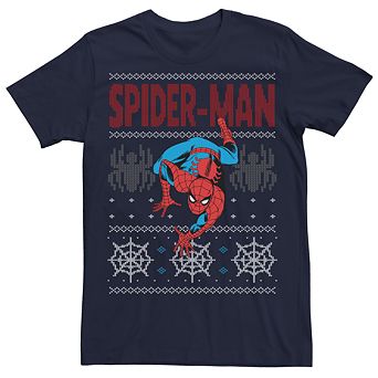 Men's Marvel Spider-Man Ugly Sweater Graphic Tee