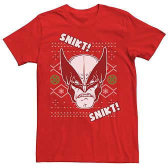 Men's Marvel X-Men Wolverine Ugly Sweater Graphic Tee
