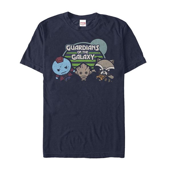 Men's Marvel Guardians of The Galaxy Kawaii Art Collection Graphic Tee, Size: Small, White