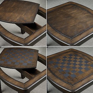 Steve Silver Co. Diletta Game End Table with Chessboard