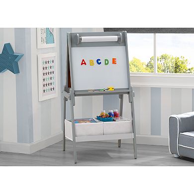 Delta Children Chelsea Double-Sided Storage Easel with Paper Roll & Magnets