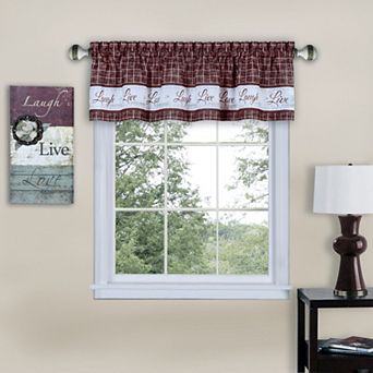Live, Love, Laugh Window Valance