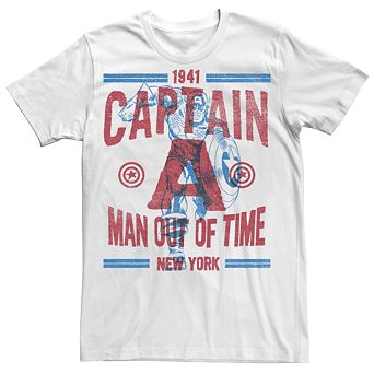 Men's Captain America "Man Out of Time" Tee