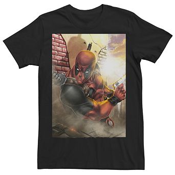 Men's Deadpool Sunset Portrait Tee