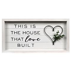 New View Gifts 'This is the House that Love Built' Rev Box Wall Art