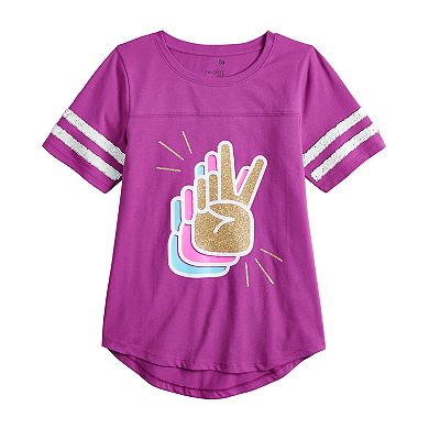 Girls 4-20 & Plus Size SO Embellished Tee