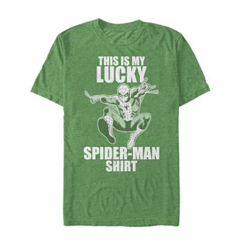 Men's Marvel "Lucky Spider-Man" Short Sleeve Graphic Tee