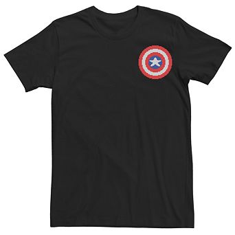 Men's Marvel Captain America Pixel Graphic Tee