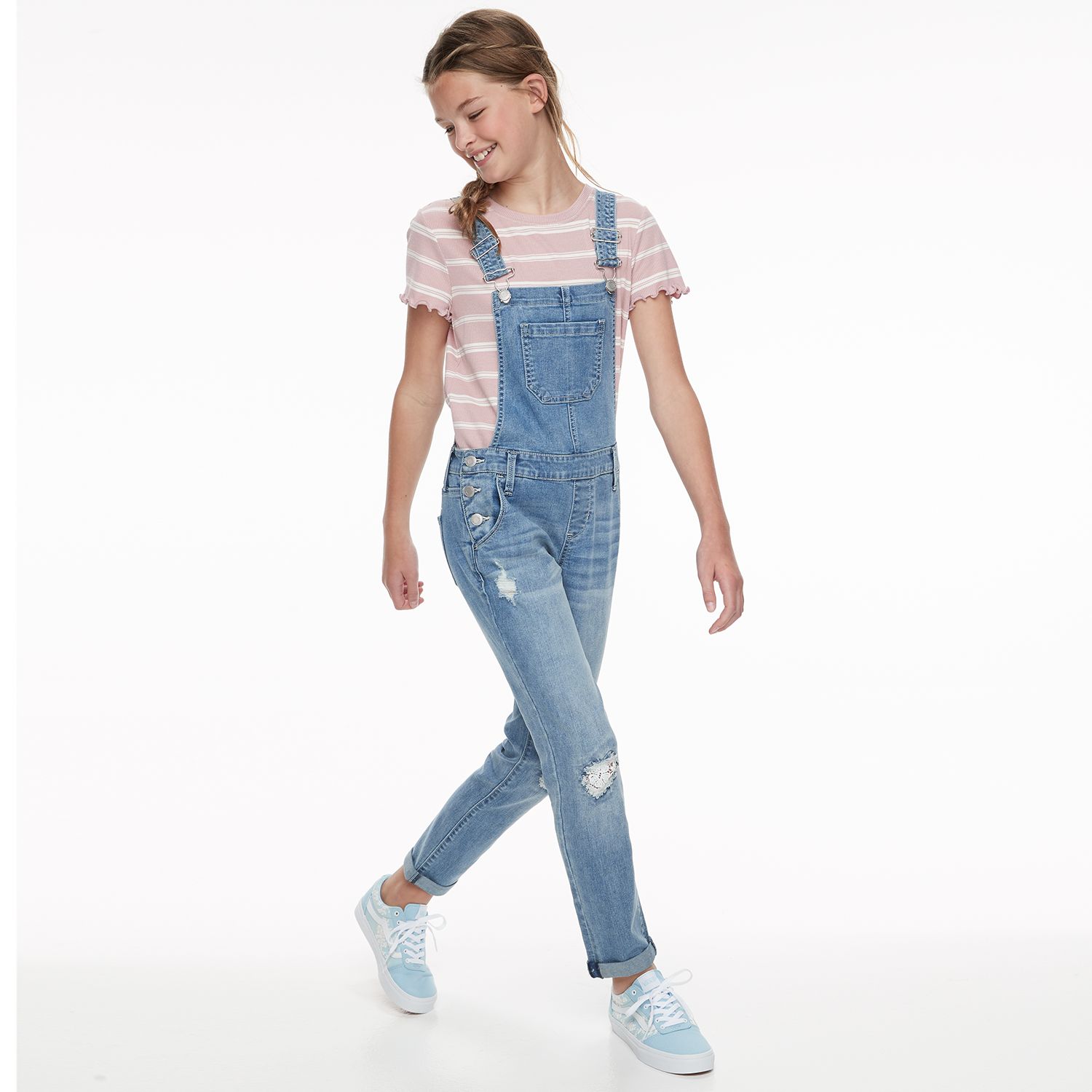 plus size blue jean overalls