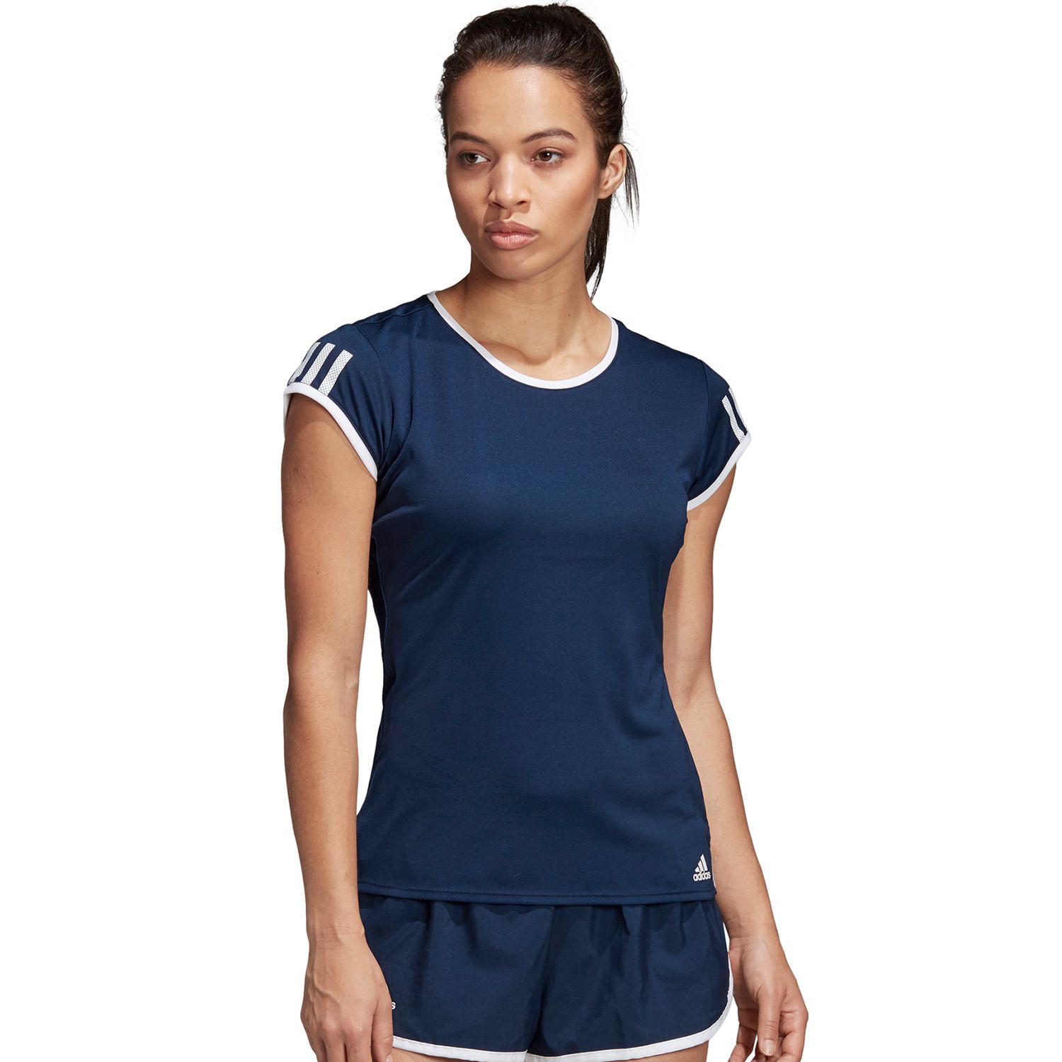 adidas club 3 stripes tee