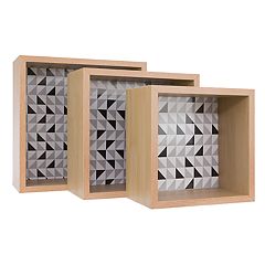 Kiera Grace Stockholm Cube Shelves Wall Decor 3-piece Set