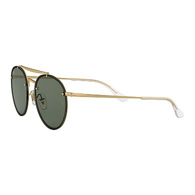 Unisex Ray-Ban Highstreet RB3614 54mm Metal Round Sunglasses