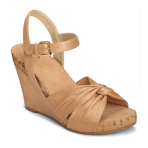 A2 By Aerosoles Coral Plush Women S Wedge Sandals