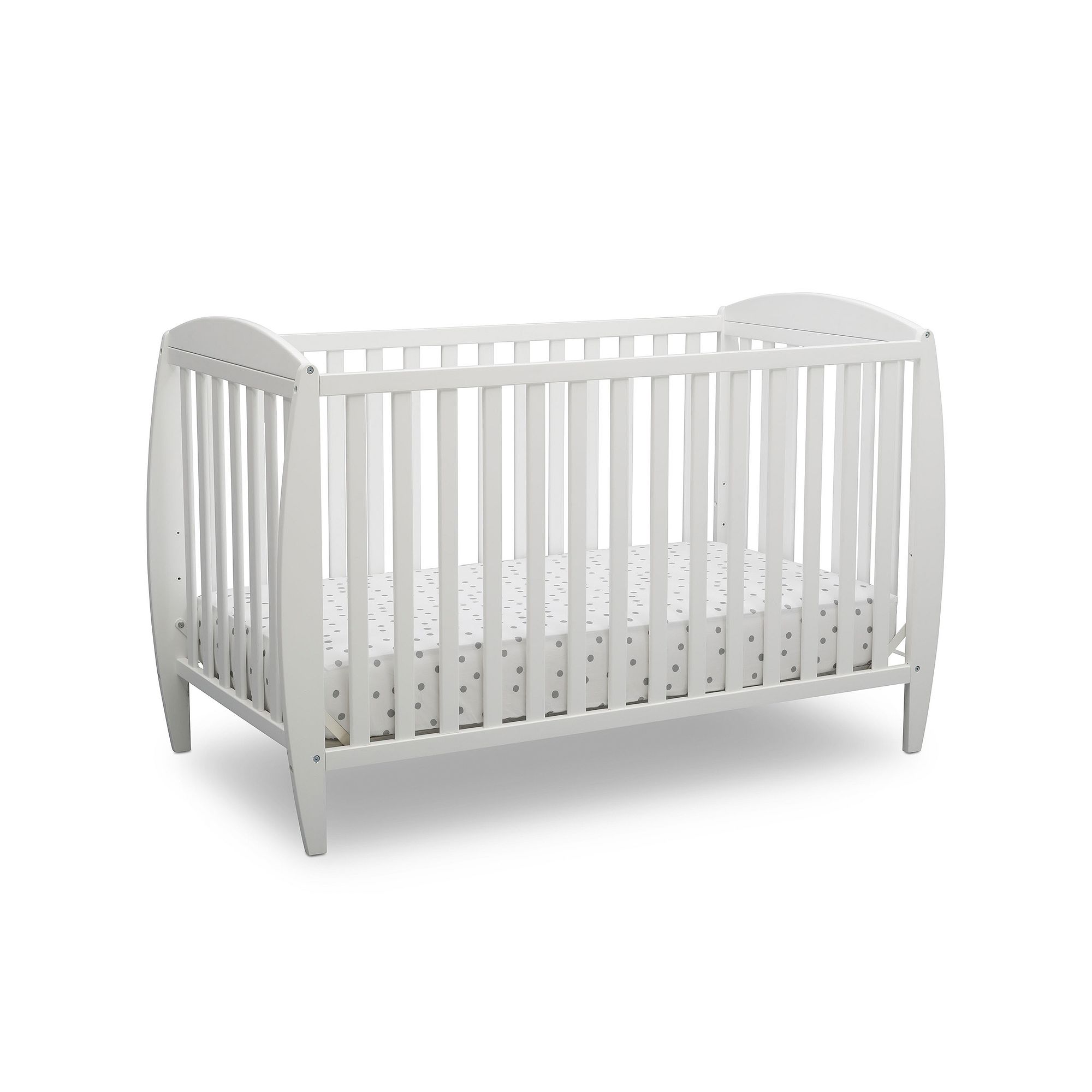 Delta Children Taylor 4-in-1 Convertible Crib, Bianca White