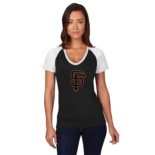 Lids San Francisco Giants G-III 4Her by Carl Banks Women's Energize T-Shirt  - Orange/Black