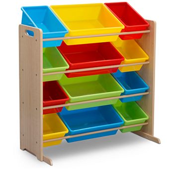 Delta Children Kids' 12 Plastic Bins Toy Storage Organizer